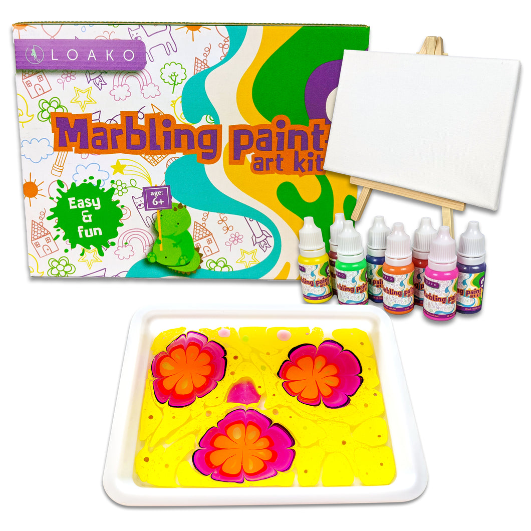 Marbling Magic  Water Marbling Art Kit (ages 6-12) – Skillmatics