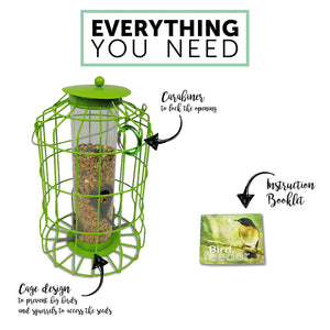 Squirrel Resistant Bird Feeder (Lime)